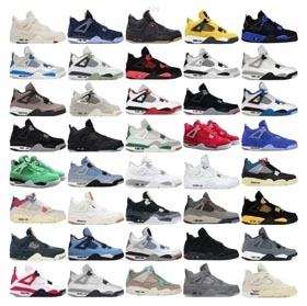 Jordan 4 retro (40 colores)  