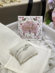 Dior estrella plata pulsera doble-3562  