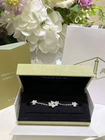 Van Cleef & Arpels pulsera de trébol de diamante completo-3735  