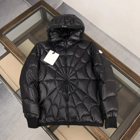 Moncler FW22 Violier Spider-Man Spider-Man cremallera color sólido chaqueta con capucha abajo chaqueta-4319  