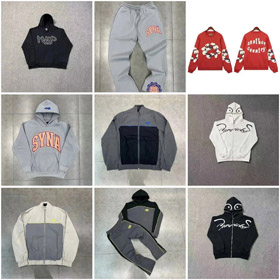 SAINT Mxxxxxx sudadera con capucha casual bolsillo manga larga sudadera-4447  