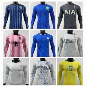 Nuevo 2025-2026 uniforme de fútbol jugador de manga larga top club equipo nacional jersey-1613