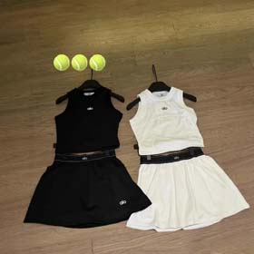 ALO 25 nuevo traje deportivo de secado rápido chaleco fishbone falda de tenis delgado traje de fitne  