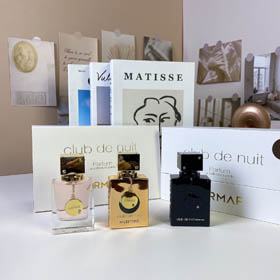 Amafu caja blanca de tres piezas perfume set-3217