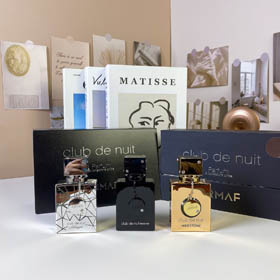 AMAFF semi-abierto caja negra muestra de tres piezas perfume set-3218