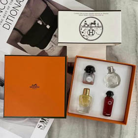 Hermès bufanda perfume muestra conjunto de cuatro-3284