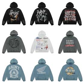 Saint Michael simple casual suelto de manga larga sudadera con capucha-2562