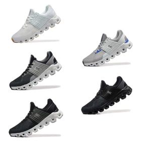 En Cloudswift ligero, sencillo, amortiguador, resistente al desgaste zapatos de carrera bajos-2864