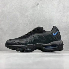 Nike Air Max 95 Negro Reflectivo Simple y versátil zapatos de carrera de alta baja-2871