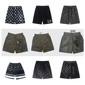 Louis Vuitton Fendi Dolce & Gabbana pantalones cortos de playa de malla recta-2875