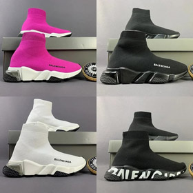 Balenciaga Velocidad cómodas y sencillas zapatos deportivos de alto-2960