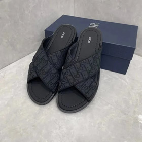 DIOR Alias Oblique impresión silenciosa chanclas-2964